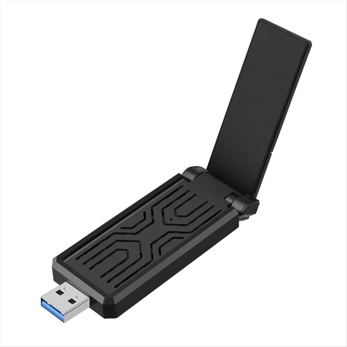 DrPhone AeroLink2 AX5400 WiFi 6E Tri-Band 5400Mbps USB 3.0 Wireless Adapter – Driver Free – 2.4/5/6GHz - Zwart