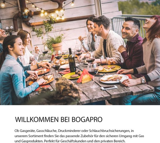 Adapterslang met gasregelaar voor standaard gasflessen - EN417 schroefpatroonaansluiting met polyzak — afbeelding 5