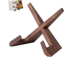 Houten Boekenstandaard – Vouwbare Leesstandaard voor Kookboeken, Foto's en Presentaties