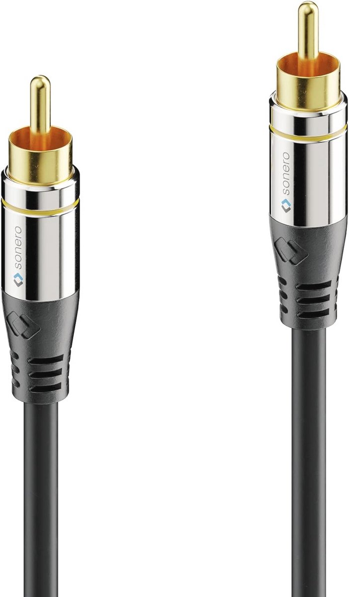 5 meter RCA-kabel voor subwoofer en versterker - Verliesvrije audioverbinding
