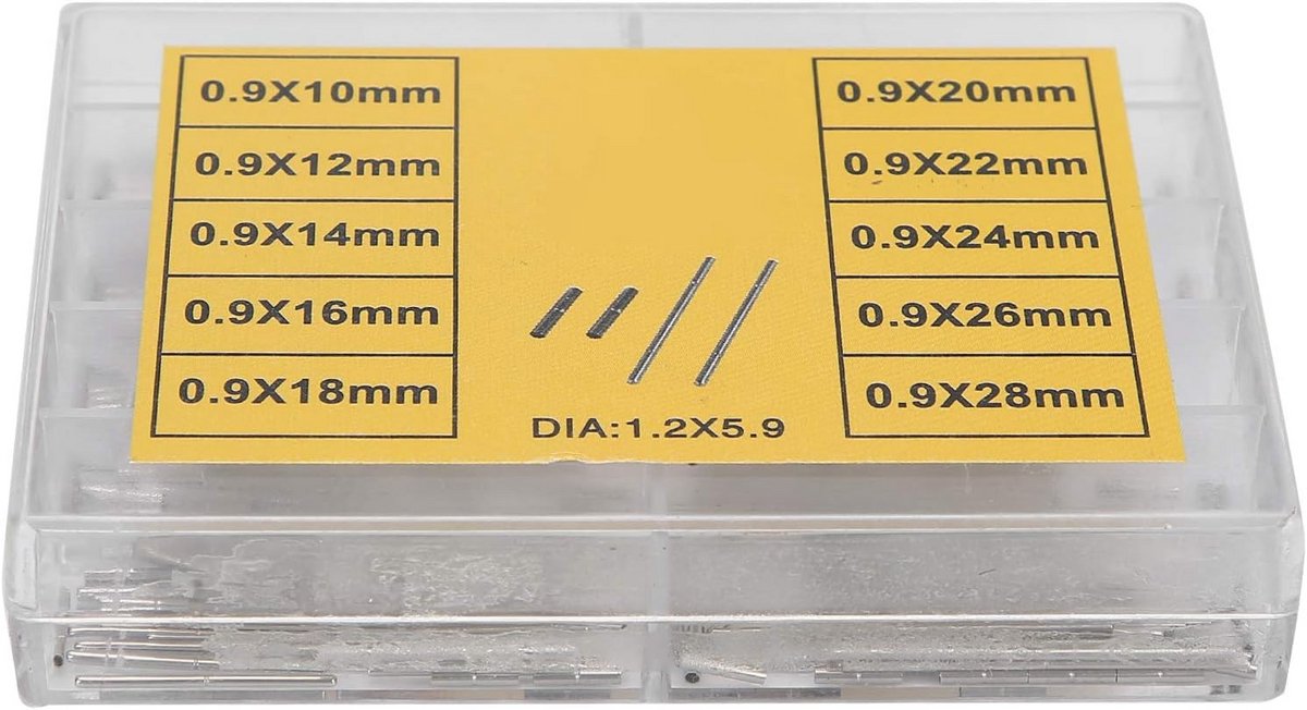 Stalen Horloge Buis Pinnen Set 10 Maten 240 Stuks