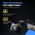AZDome dashcam met 4K Ultra HD voor- en Full HD achtercamera, ook met nachtvisie.