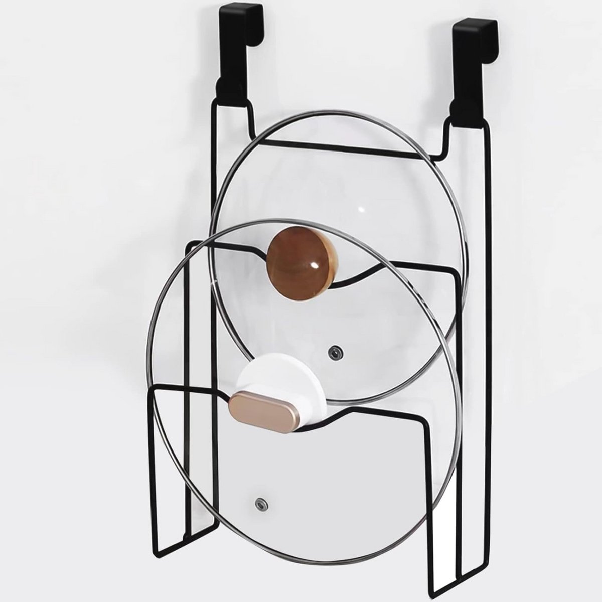 Wandmontage Potdeksel Houder - Koken Organisatie Accessoires voor Keuken