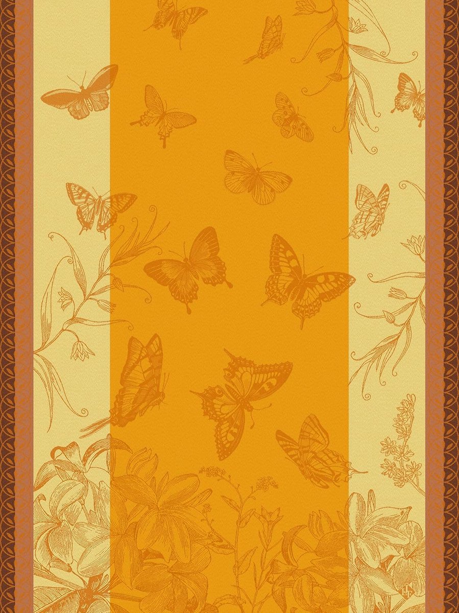 Linnen Keukentextiel Tuin van Vlinders Theedoek Katoen 60x80 cm