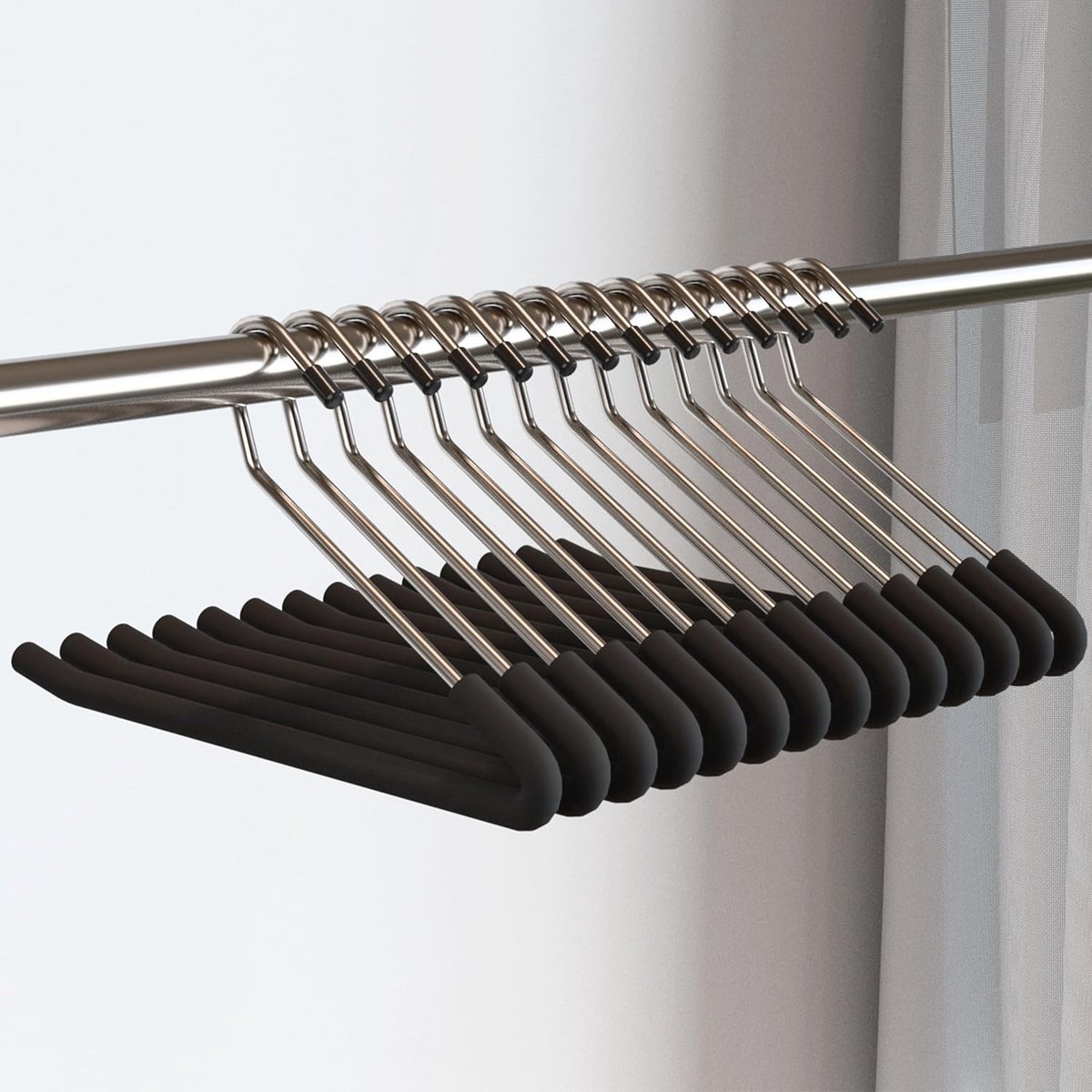 Open End Hangers - Pack van 10, Heavy Duty Metalen Kledinghangers voor Broeken en Jeans