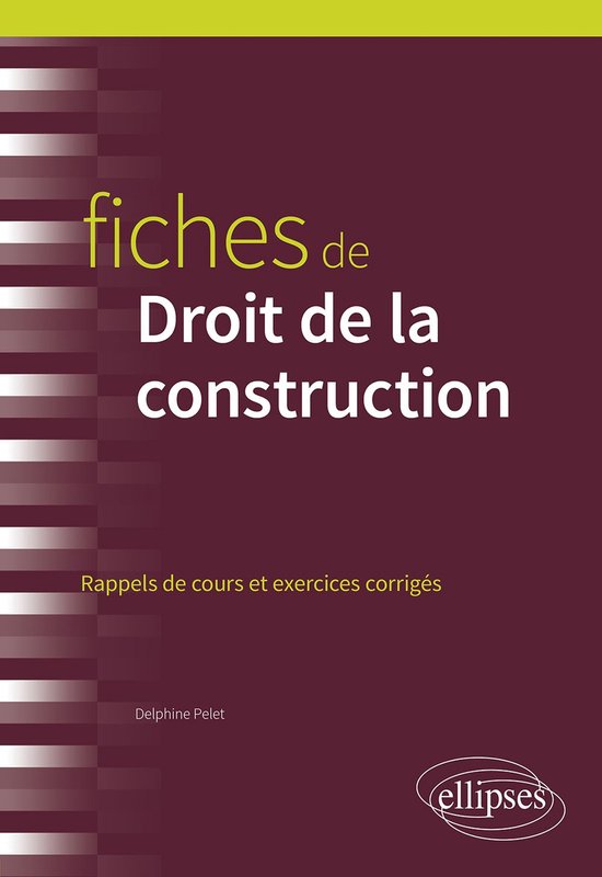 Fiches de Droit de la construction - cover