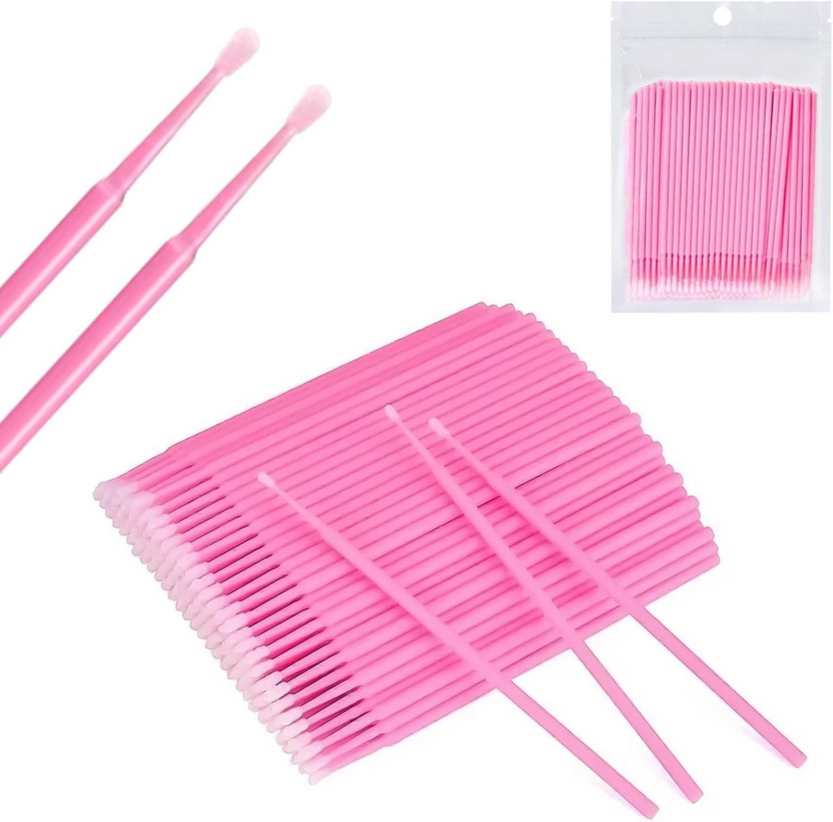 400 Stuks Micro-Applicatorkwasten voor Wimpergraft en Make-up Correctie