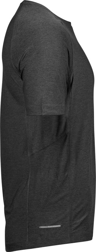 Chemise de sport CoolDry pour hommes à manches courtes Black Melange - M