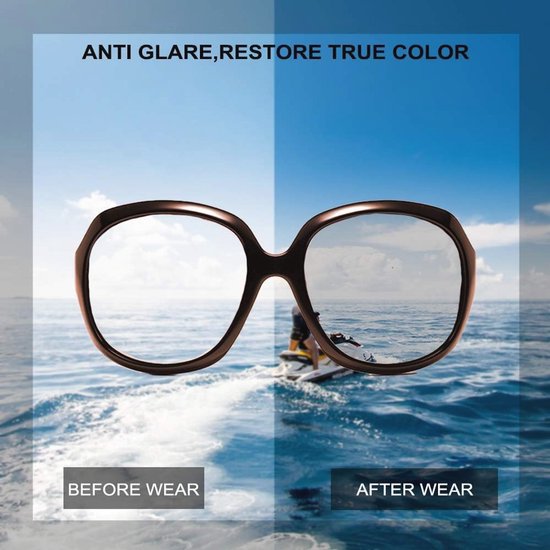 Gepolariseerde Zonnebril Dames Ronde Oversized UV400 Bescherming — afbeelding 5