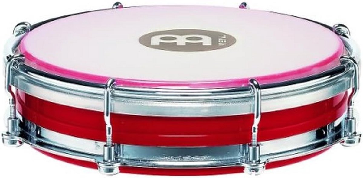 Tamborim Percussie Instrument 6 Inch Rood