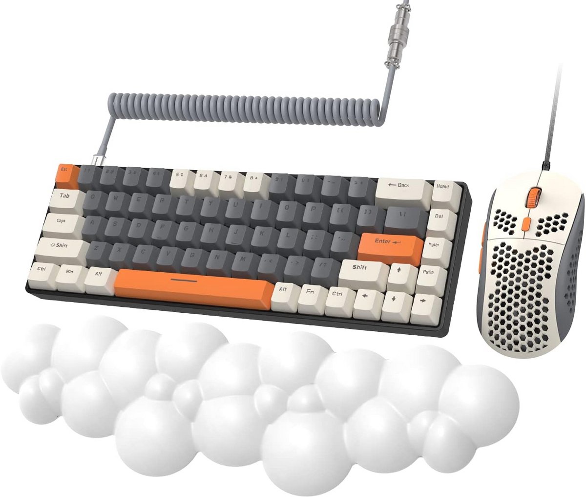 60% Mechanisch Gaming Toetsenbord met RGB-verlichting en Bruine Schakelaar