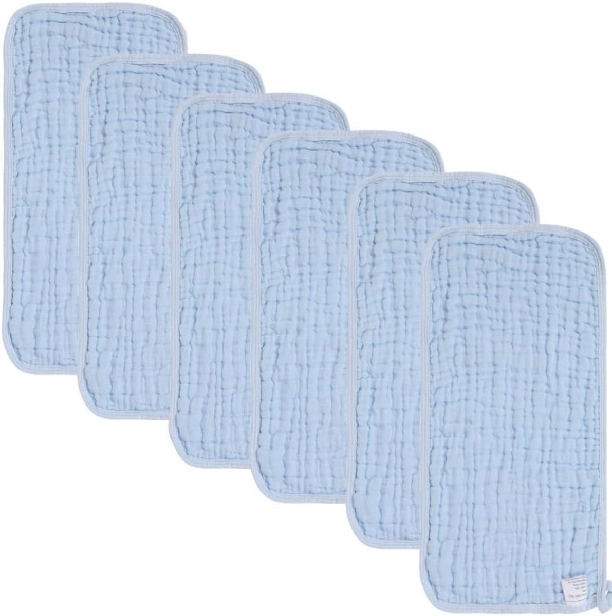 Babyluierzakken Set van 6 - 100% Katoen, Extra Zacht en Absorberend - Monddoekjes en Kwijlmatjes