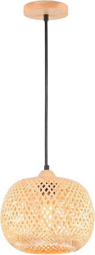 Vintage Bamboe Hanglamp Natuurlijke Geweven Hangende Licht Rotan