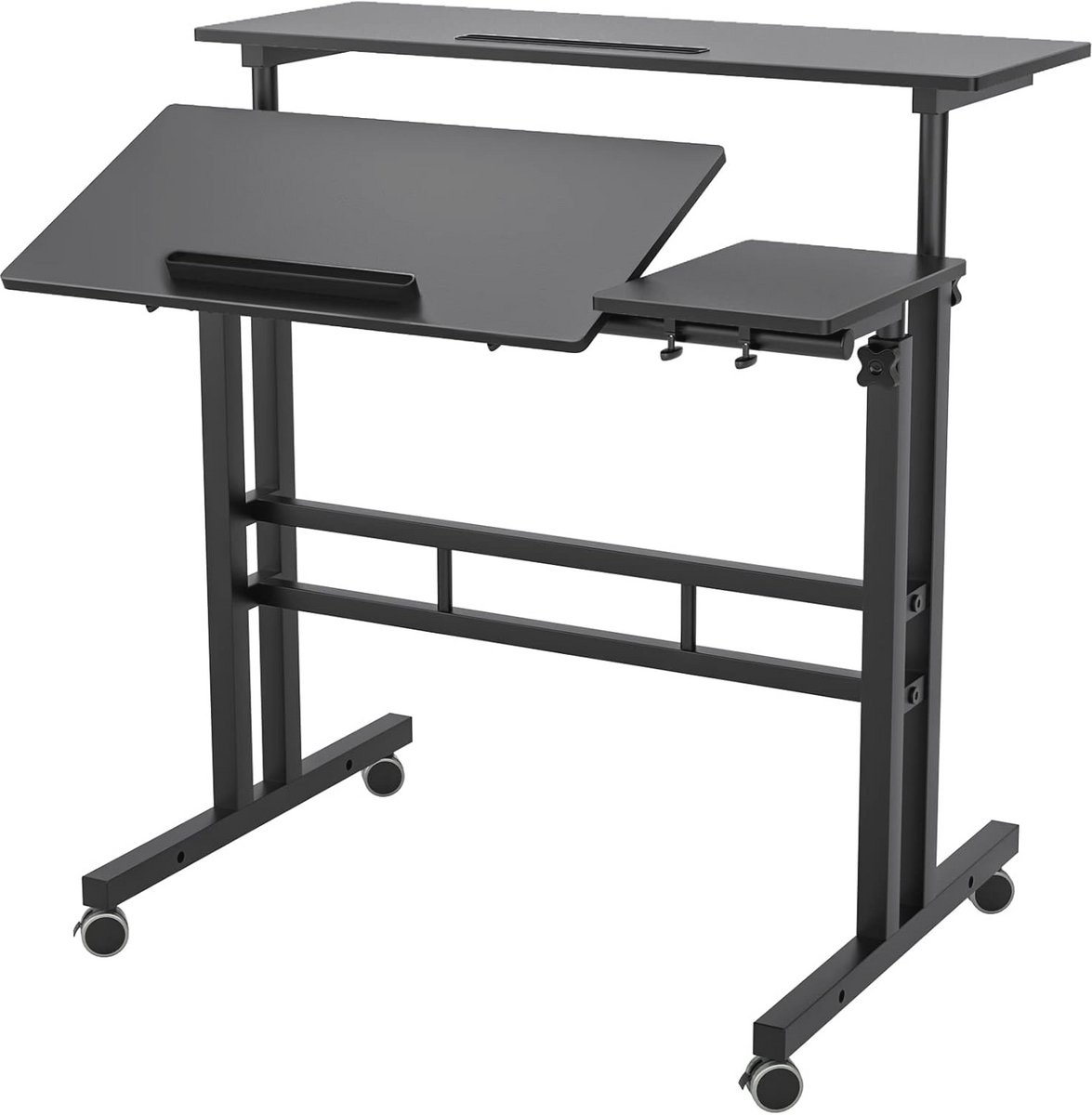 In hoogte verstelbaar computerbureau voor laptop en werk