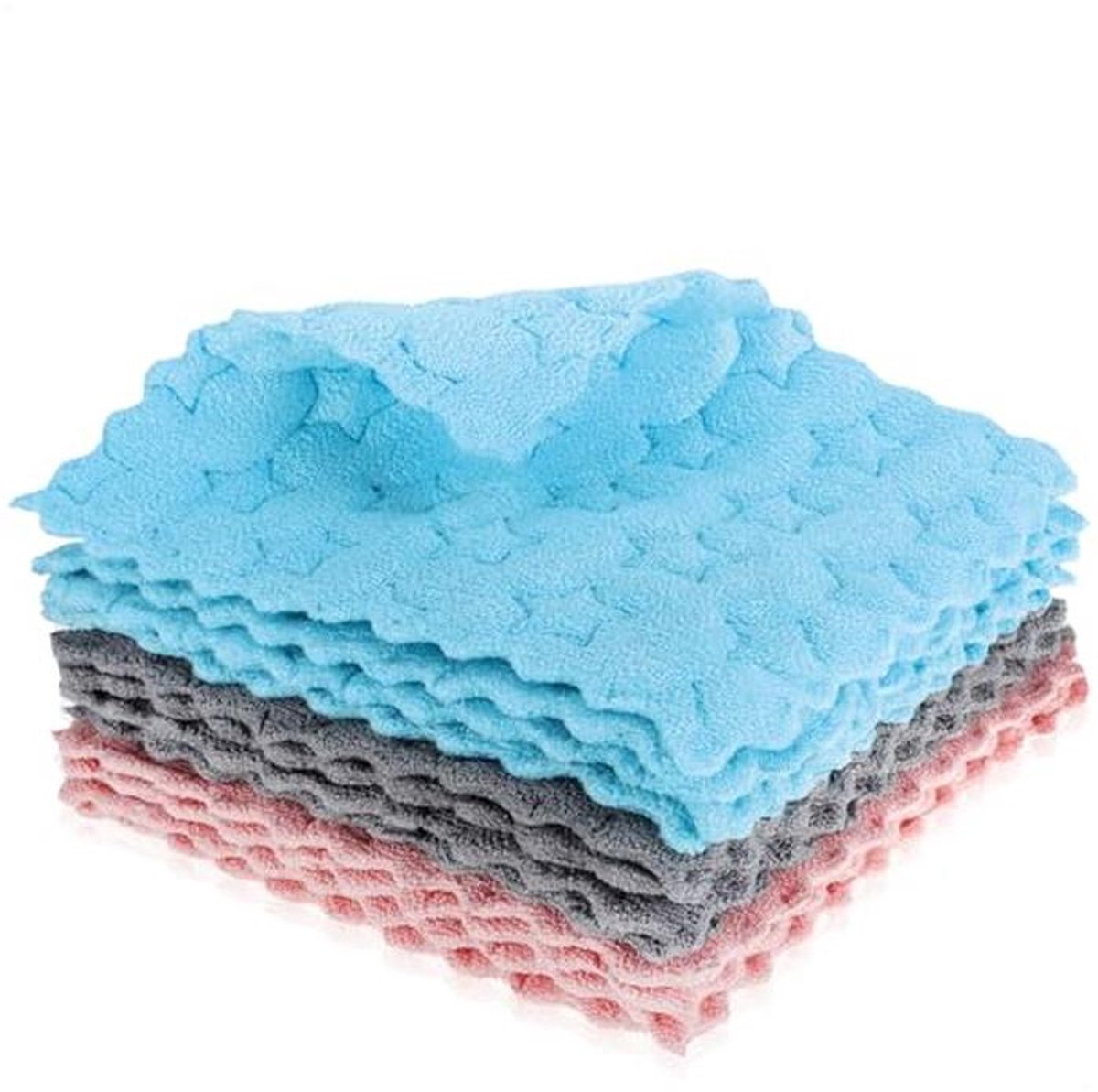 12x Sponsdoeken met Sterdesign - Absorberende Huishouddoeken - Duurzame Schoonmaakdoeken