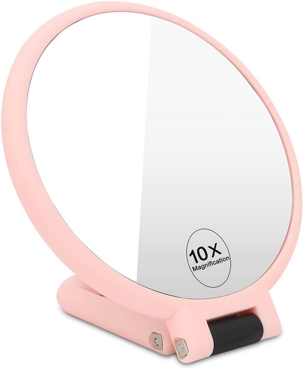 Dubbelzijdige Make-up Spiegel met 10x Vergrotende Functionaliteit