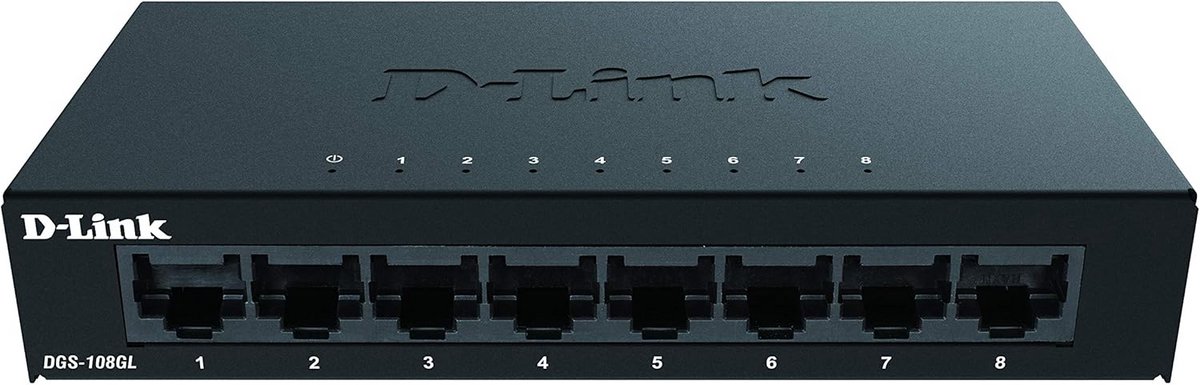 8-Poorts Gigabit Desktop Switch Met Metalen Behuizing En Energiebesparing