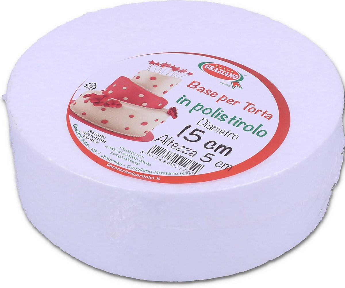 Ronde Taartbodem van Piepschuim voor Taartdecoratie en Presentatie