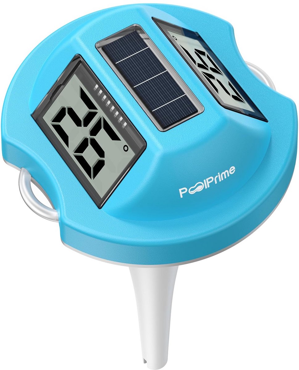 Drijvende Zwembadthermometer met Dubbel Scherm en Digitaal Display - Waterdicht voor Zwembaden en Hot Tubs