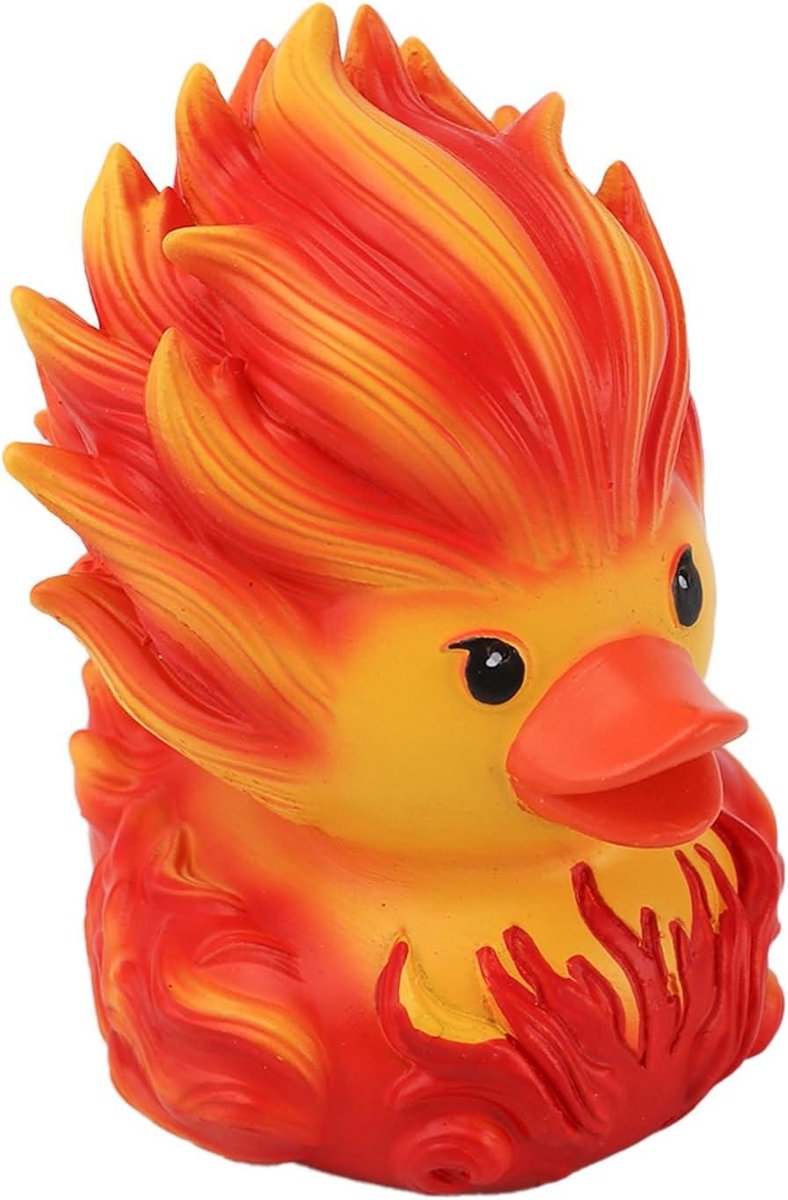 Allecta - Schattige Rode Eend Figurine Desk Ornament voor Thuis en Kantoor. Ideal voor Eend liefhebbers.