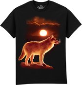 Sunset Wolf The Coloured House T-shirt 3XL