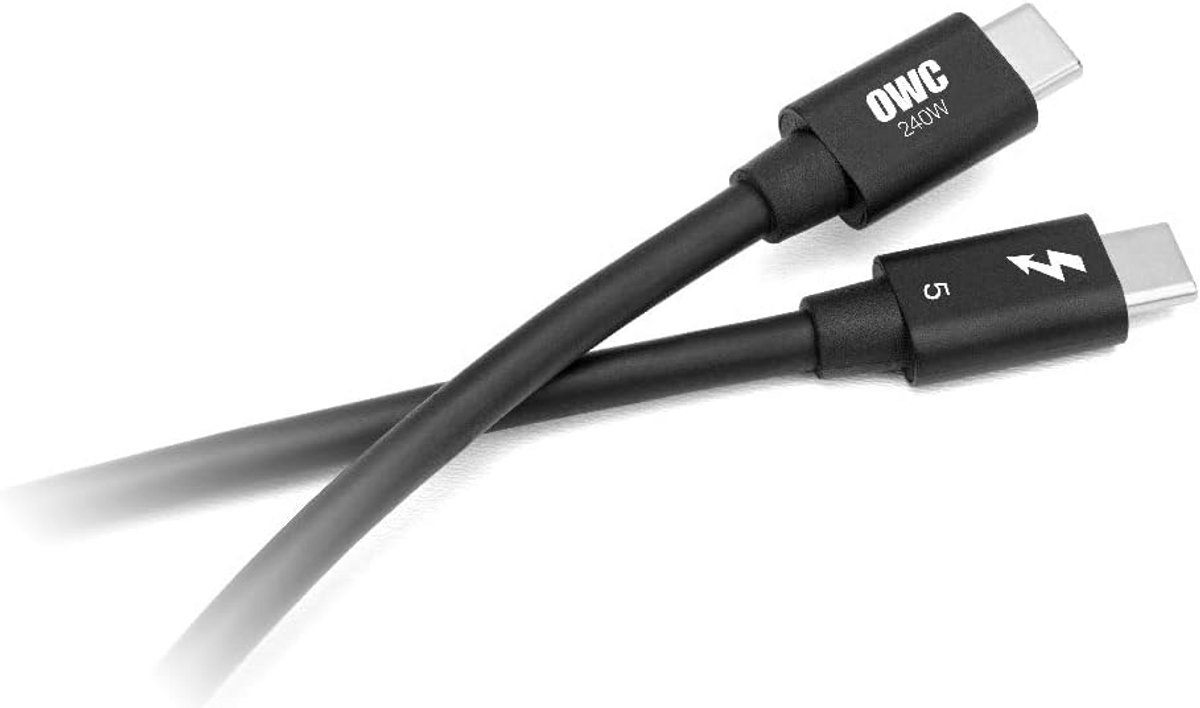 Thunderbolt 5 USB-C Kabel 0,3 meter - Snellen Data & Opladen