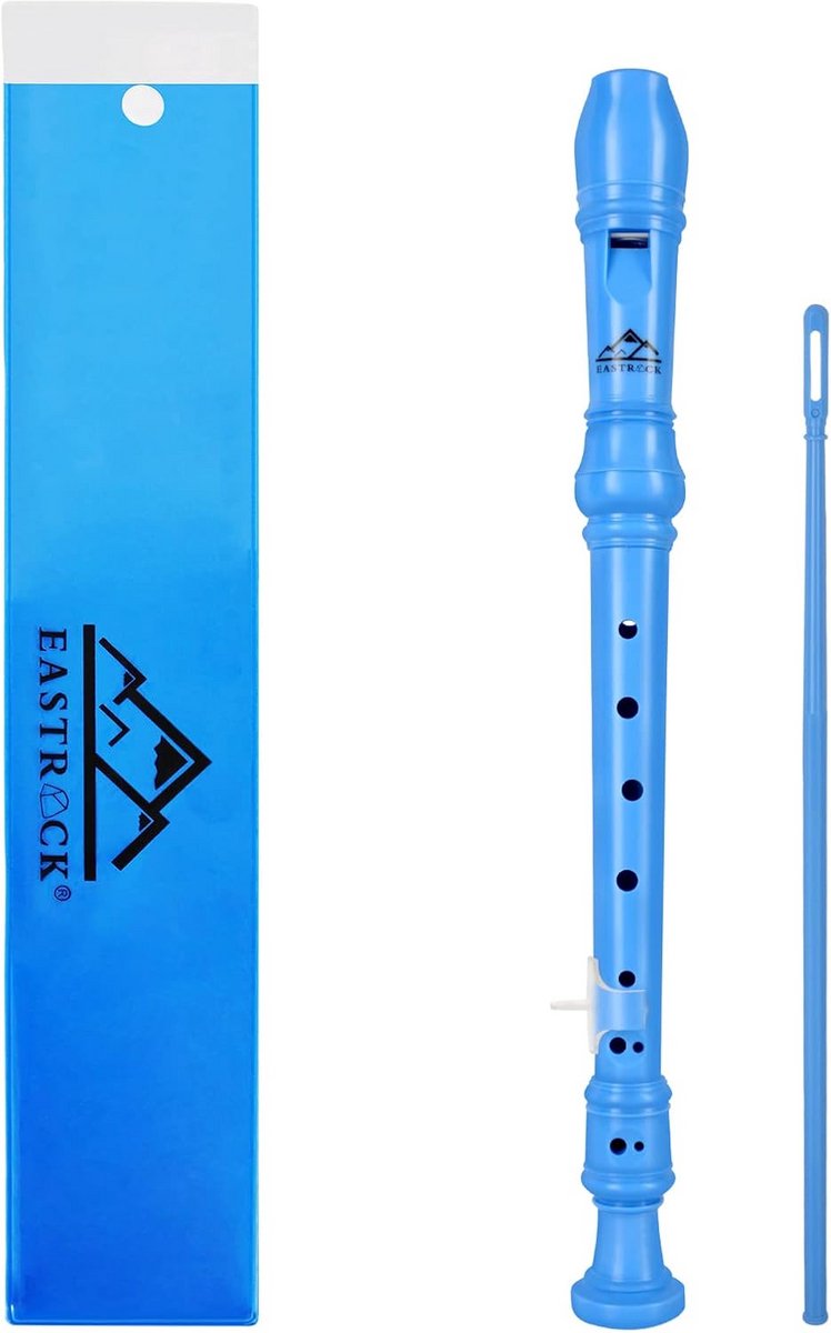 C- toonsoort Sopraan Blokfluit Duits Model 3- delig ABS- kunststof voor Beginners - Blauw