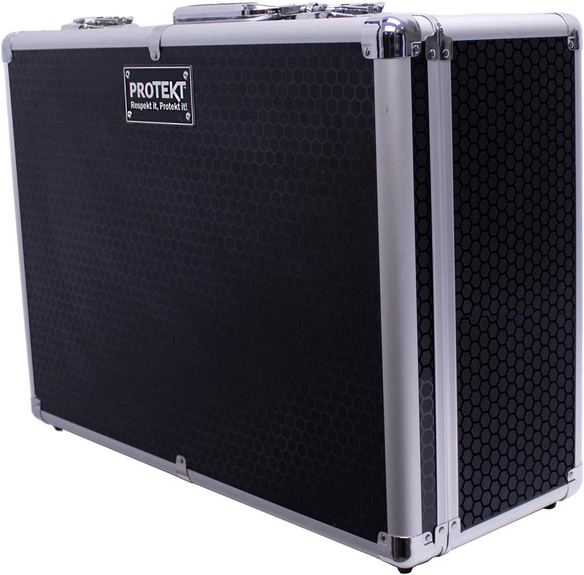 Universele Zwarte Flightcase voor Apparatuur en Gereedschap 550x400x220mm