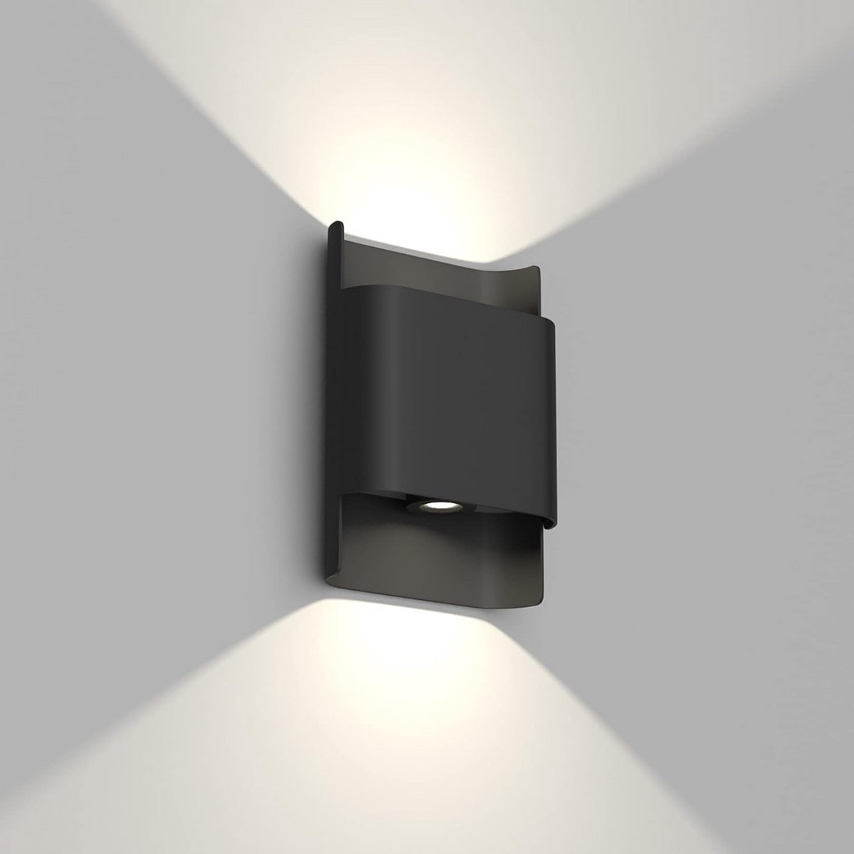 Waterdichte LED Wandlamp Zwart Binnen en Buiten Up Down Verlichting 12W