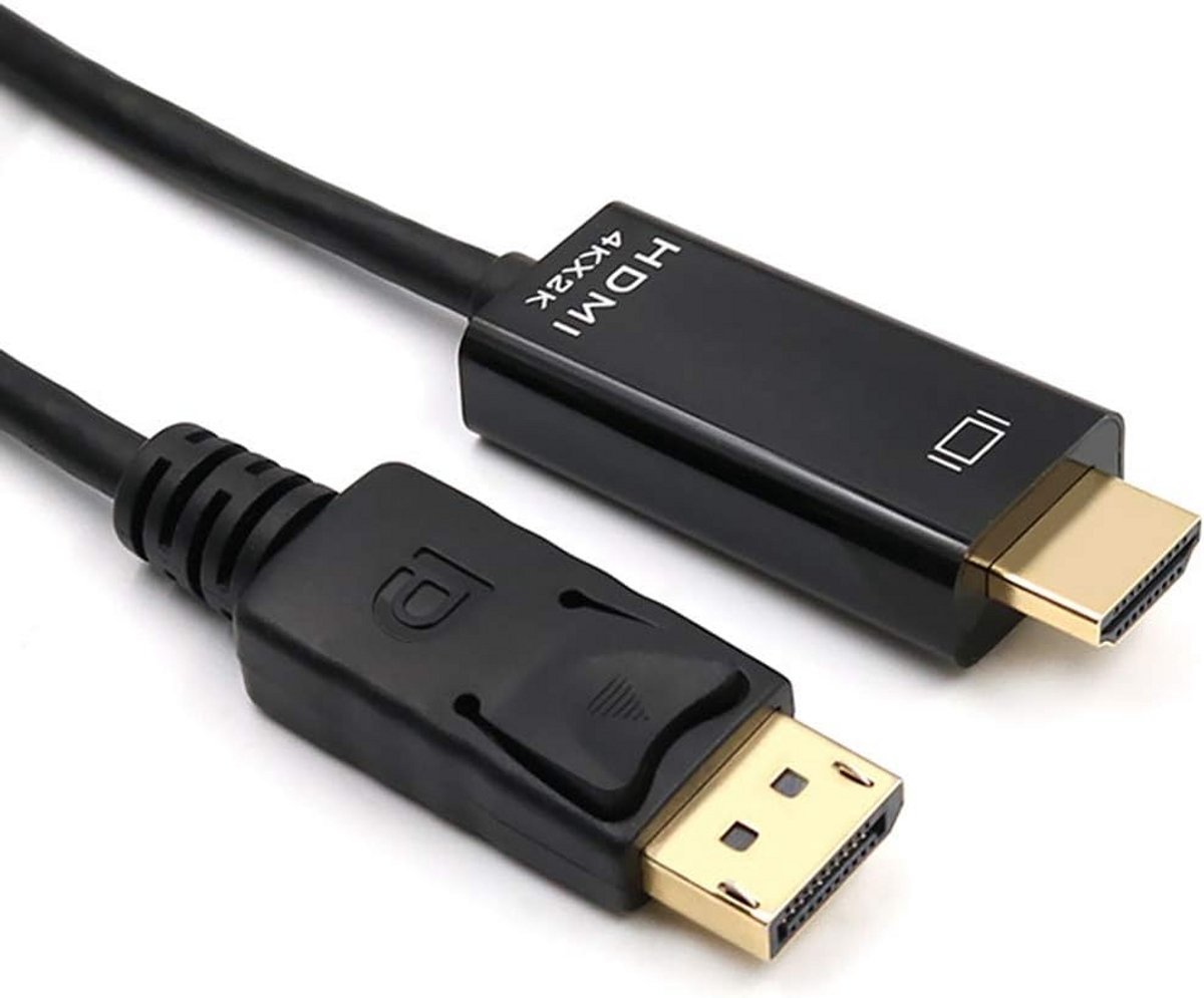 4K DisplayPort naar HDMI Kabel 1,8 meter met Audio voor PC, Monitor en Laptop