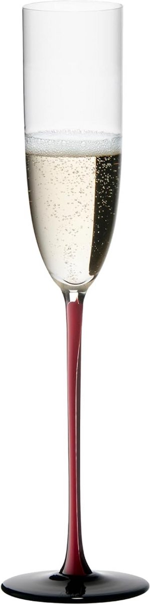 Luxe Champagne Glas Zwart, Elegant & Mondgeblazen voor Ultieme Smaakbeleving