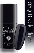 089 UV Hybrid Semilac Black Plum 7 ml.