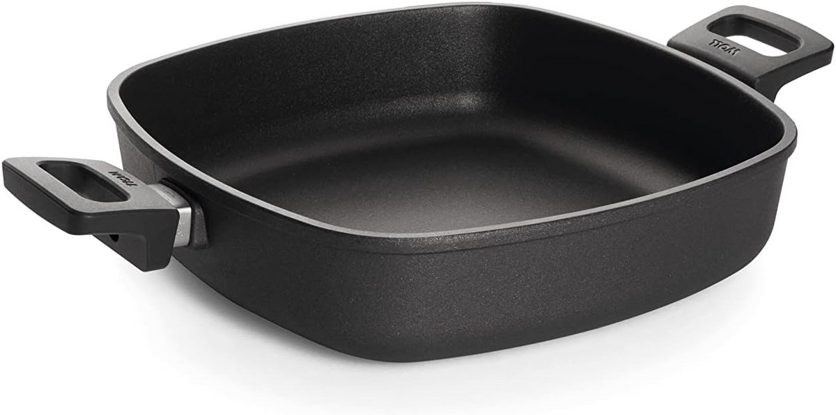 Vierkante Koekenpan 28x28 cm met Afneembare Steel voor Inductie