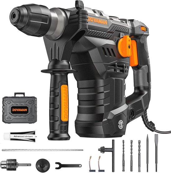Krachtige SDS-Plus Demoleerhamer 1500 W | 4-in-1 Functies | Voor Beton en Muur