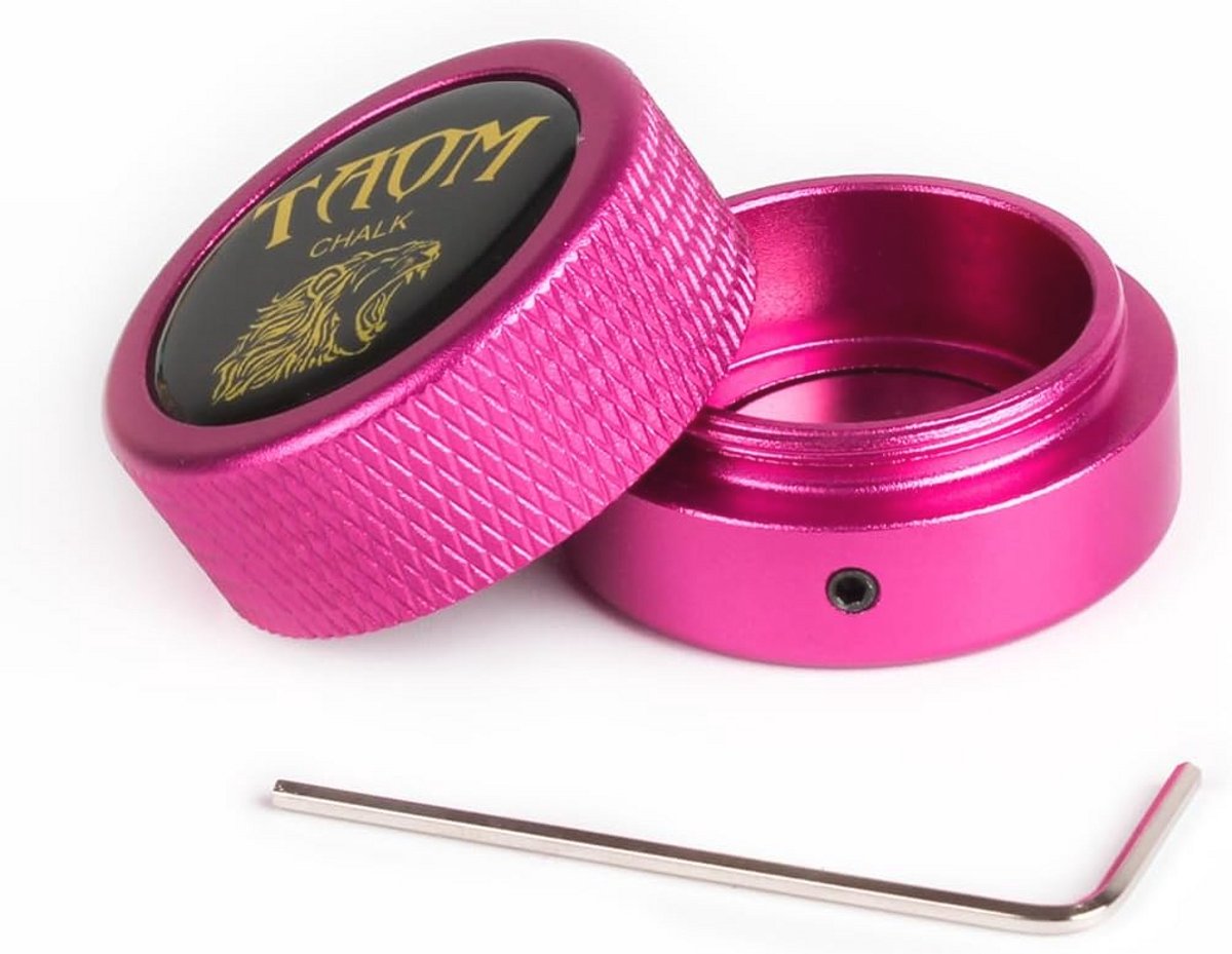 Pool Krijt Houder - Ronde Vormige Biljart Accessorie met Magnetische Mini Krijt Tip Case
