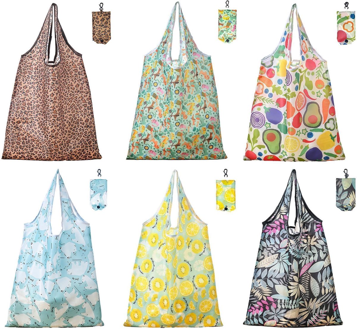 IMPERATORIS® Boodschappentas - Opvouwbare Tas - Herbruikbare Tasjes - Eco Shopper - Sterk en Lichtgewicht