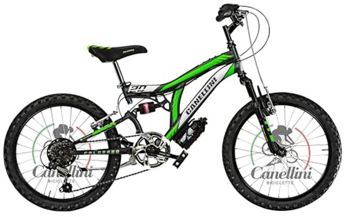 Kinderfiets 20 inch MTB met Volledige Vering voor Kinderen van 6 tot 9 jaar