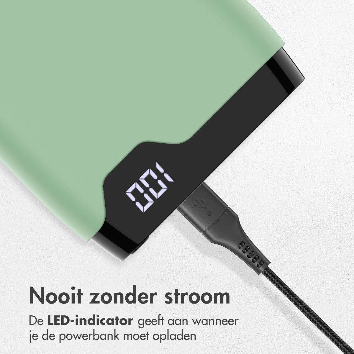 imoshion Powerbank 20000 mAh Snellader Lichtgroen - afbeelding 3