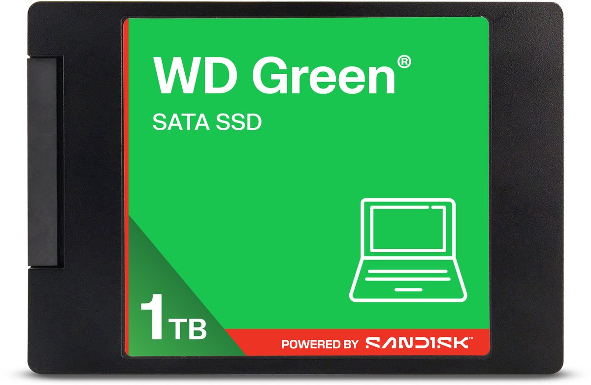 Western Digital Green WDS100T5G0A 1 TB 2.5" SATA III 3D NAND