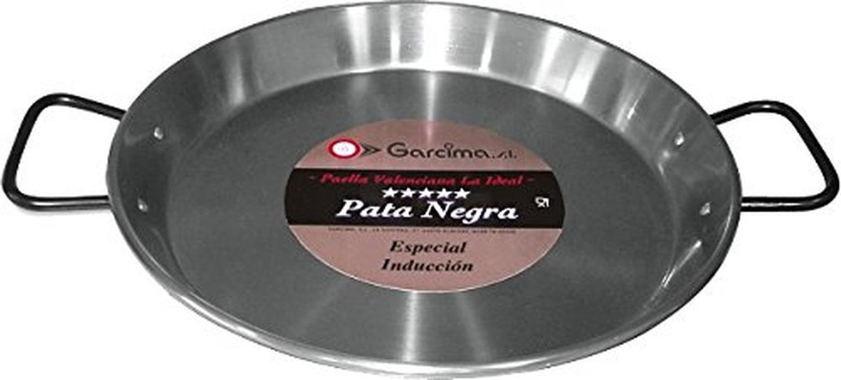 Paella Pan van gepolijst staal 42 cm - Geschikt voor elk type kookplaat