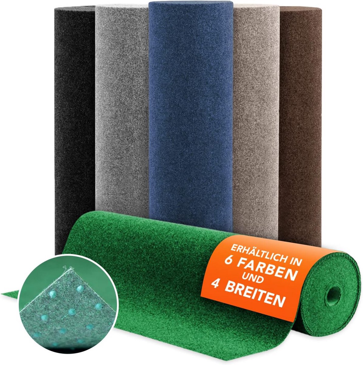 Kunstgras Buiten Tapijt met Waterafvoer Noppen - Weerbestendig en Op Maat Te Knippen