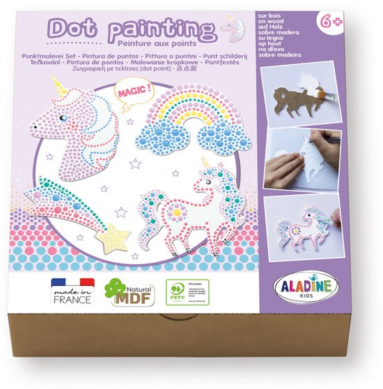 Aladine schilderen Dot Painting Set - Unicorn creatief speelgoed.
