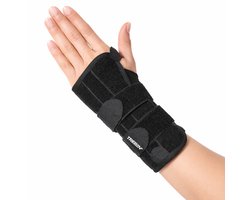 Trebin Polsbrace Links - Pols Brace Carpaal Tunnel Syndroom - Polsbrace Overbelasting - Maat L - Zwart