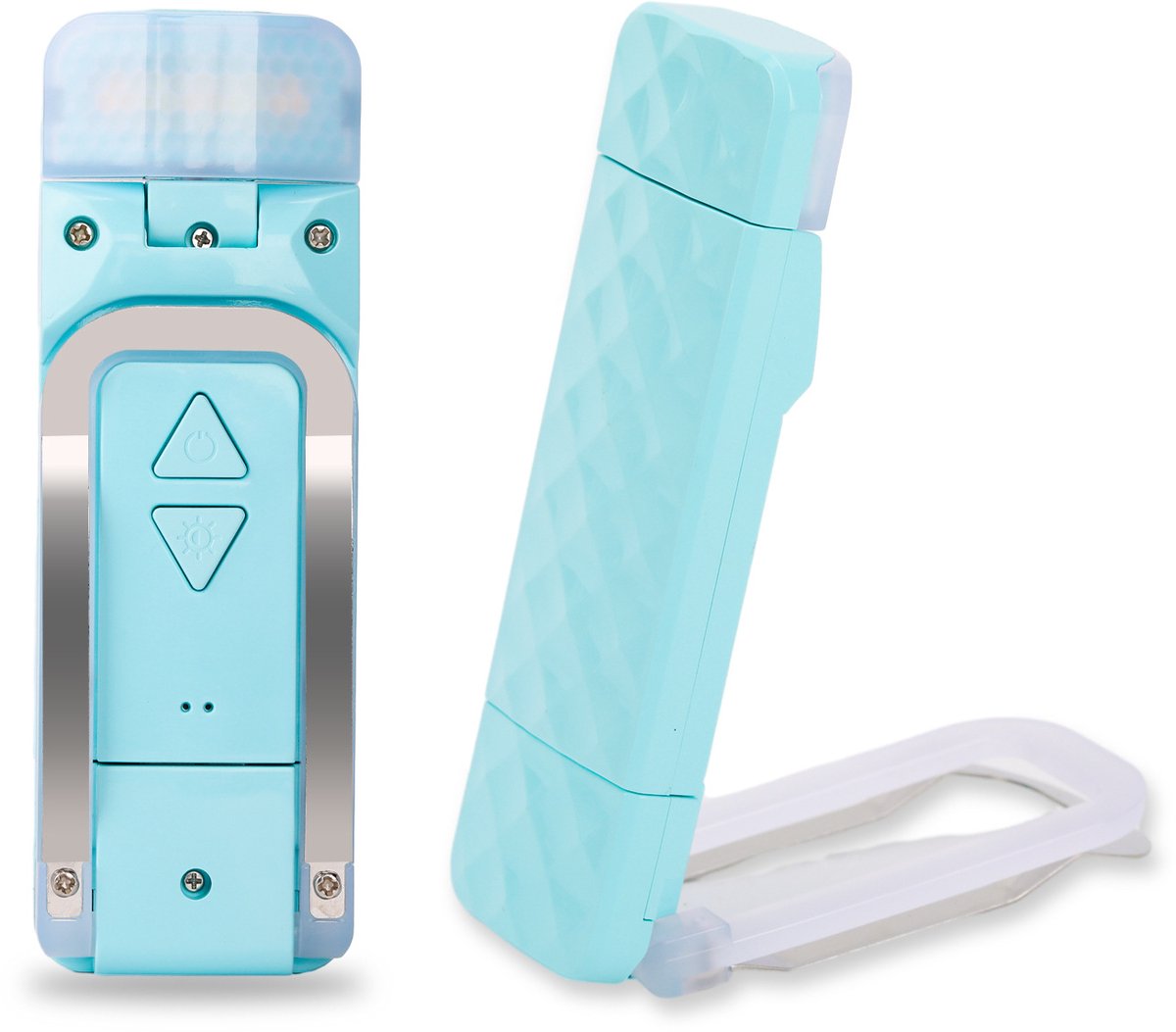 Leeslamp - Leeslampje - Boeklamp - Oplaadbaar leeslampje - USB - opvouwbare leeslamp - blauwlichtfilter - draagbaar studielampje - 500 mAh - wit — cadeau in Gadgets - foto 8