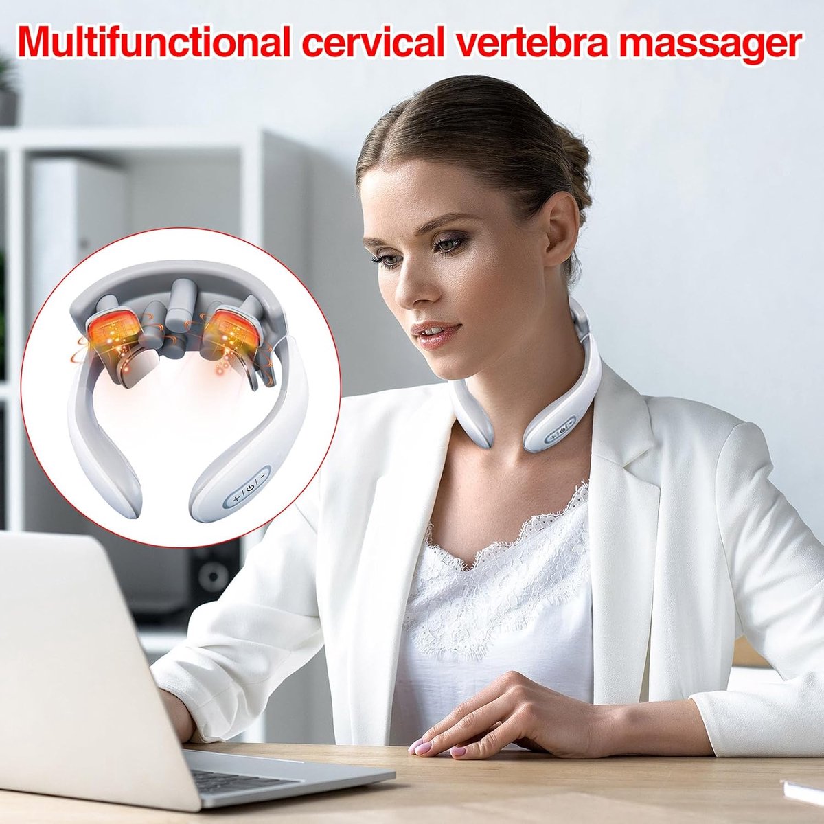 FixionParts Massagekussen met 15 Snelheidsstanden en Warmte - afbeelding 3