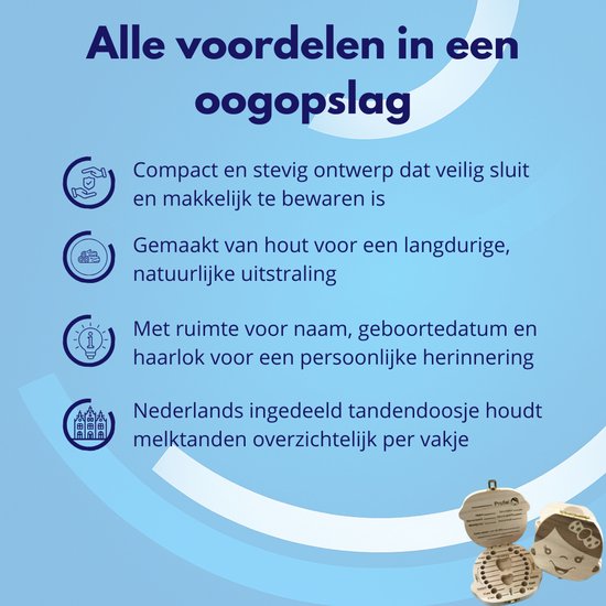 Knaak Houten Tandendoosje - Nederlandse versie - Compact - Meisje - Voor Melktanden - Nederlands van Knaak — afbeelding 3