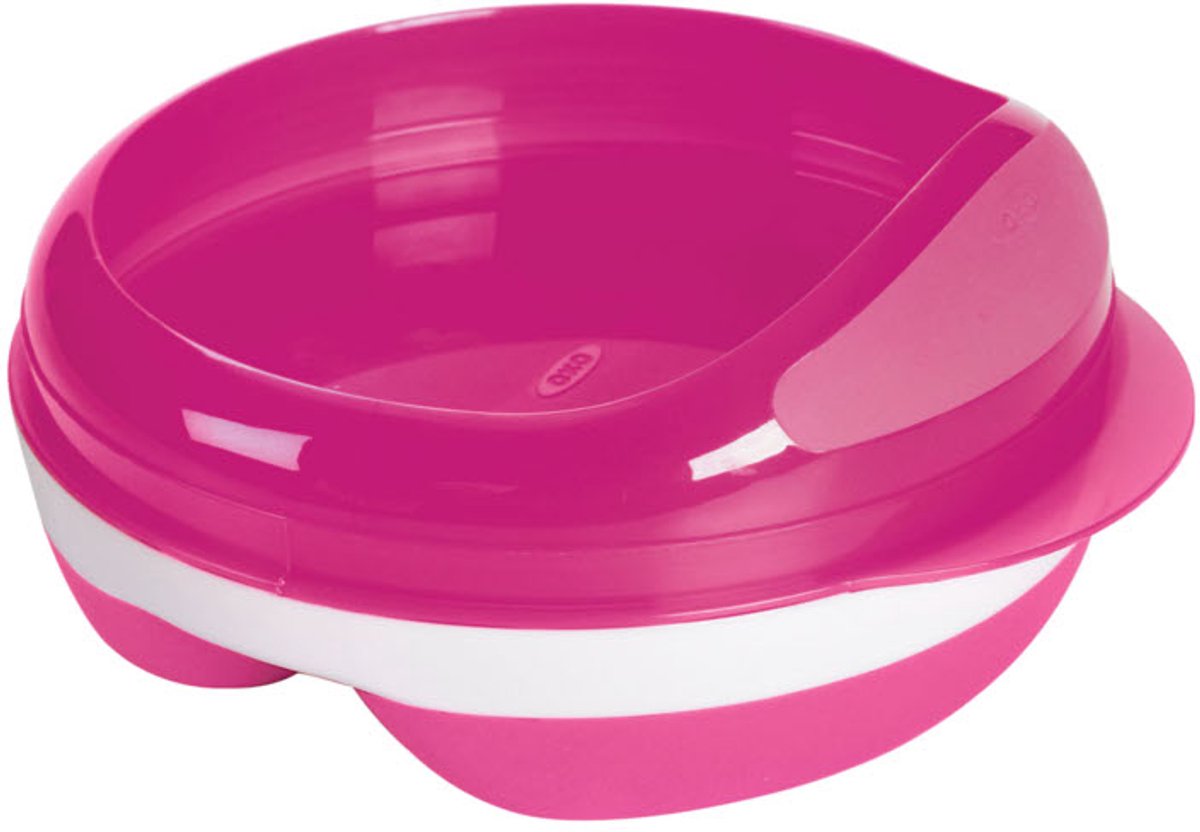 OXO tot Voedingsbord met 2 vakjes - Babybord - Babyservies - Pink