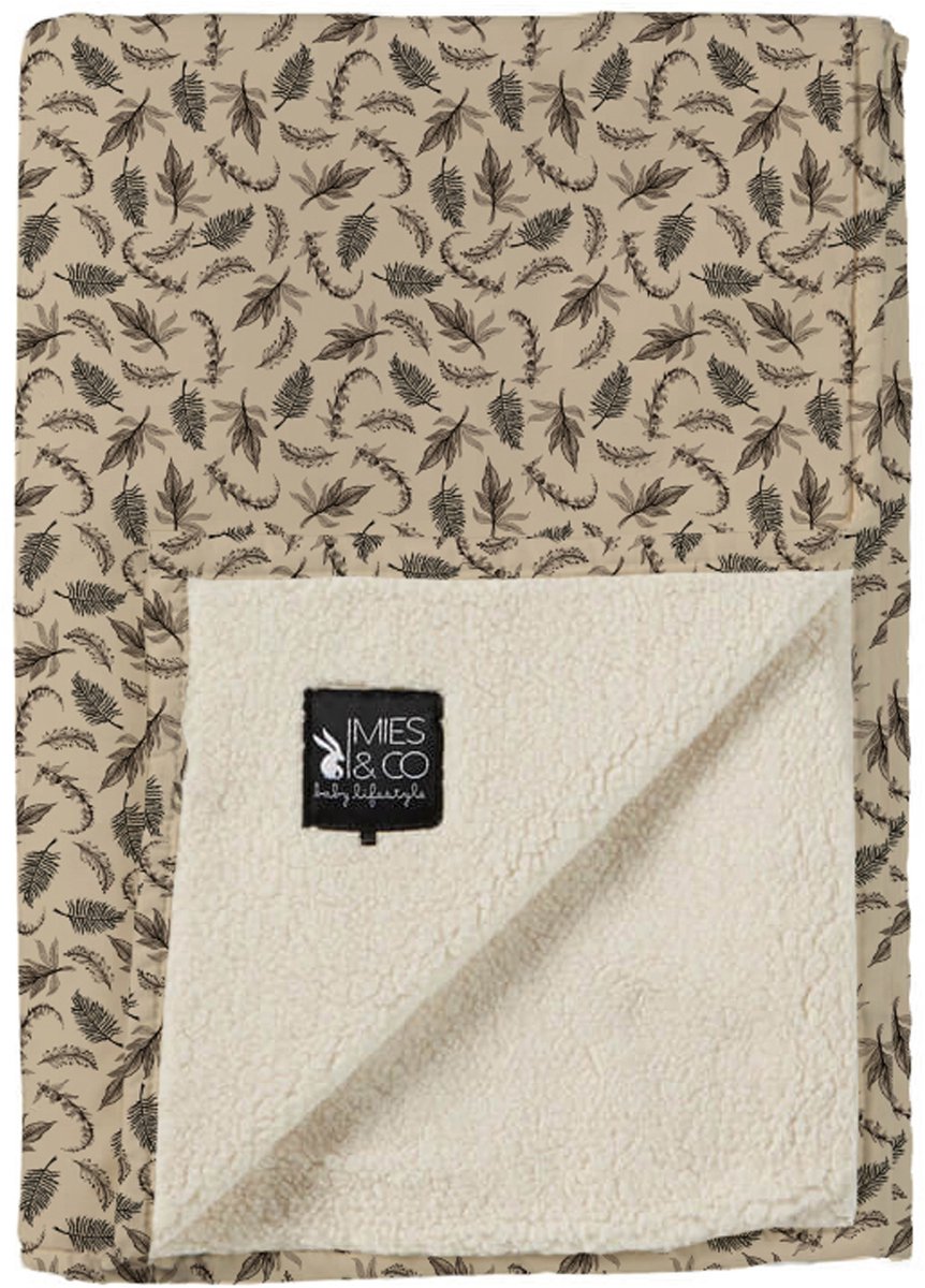 Mies & Co Soft Teddy Blanket Big - Cozy Cottage Humus - 110 x 140 cm