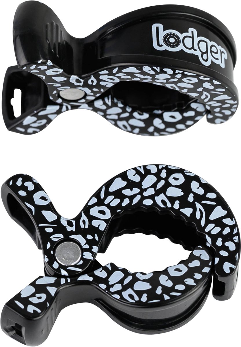 Lodger Swaddle Printed Clips Black Dot 2 Stuks