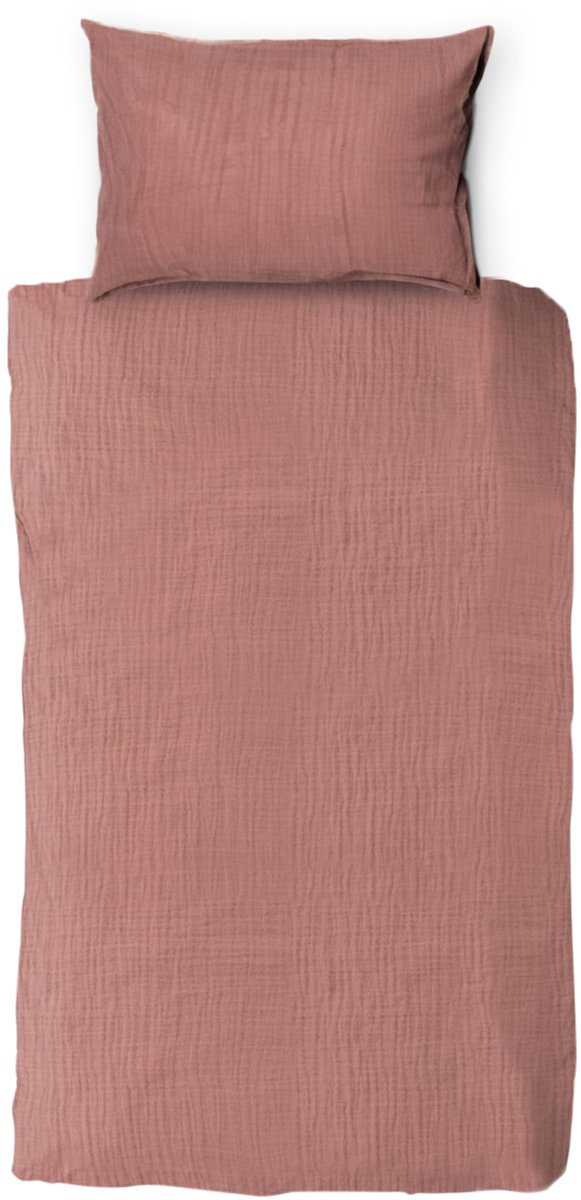 Town & Country Mousseline Dekbedovertrek - 140 x 220 cm - Rosewater